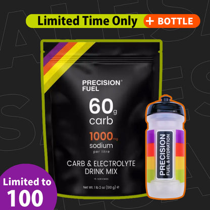 残りわずか！【限定100袋！ボトル付き】カーボ＆電解質ドリンクミックス（1袋/510g）